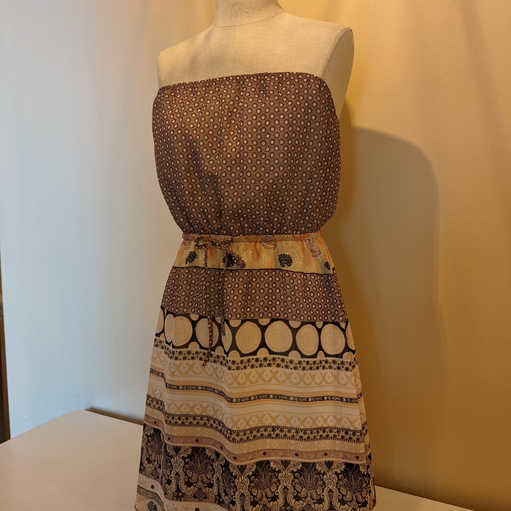 Strapless Sun dress By Mudd size medium